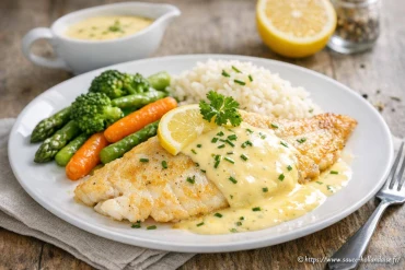 Filet de limande sauce hollandaise : recette légère et savoureuse