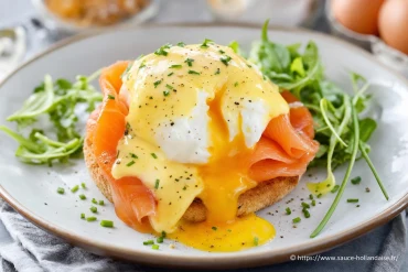 Œuf poché saumon fumé et sauce hollandaise : une recette savoureuse à découvrir