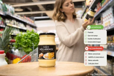 Sauce hollandaise du commerce : quels sont ses avantages et inconvénients ?
