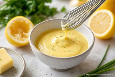 Sauce hollandaise au citron : comment allier acidité et fraîcheur
