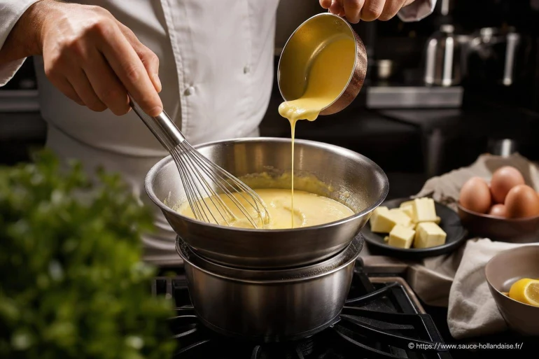 Les secrets d'une sauce hollandaise onctueuse : température, émulsion et gestes clés