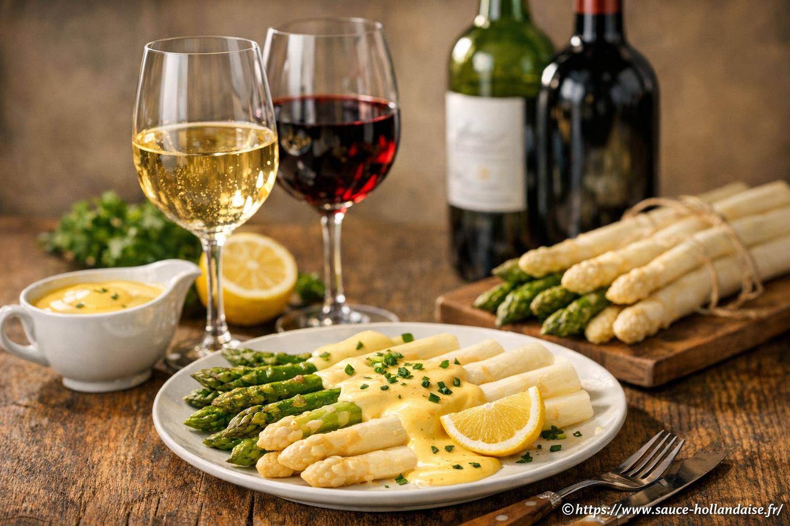 Quel vin choisir avec des asperges et sauce hollandaise ?