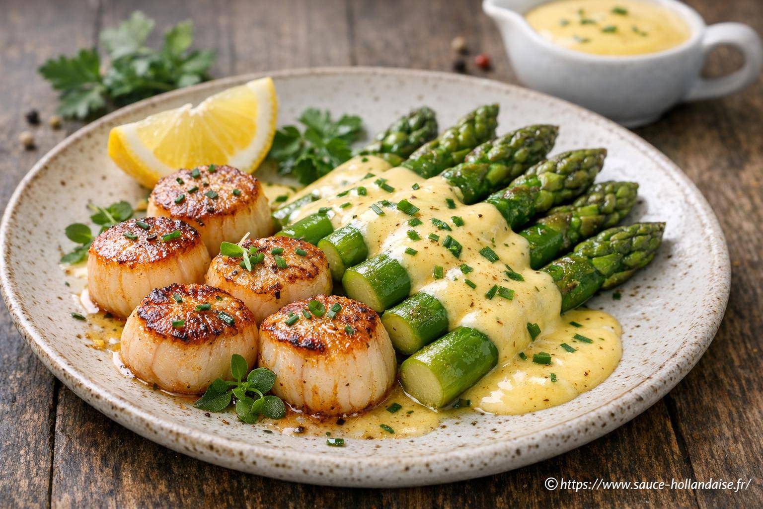 Saint-Jacques et asperges sauce hollandaise : comment réussir ce plat savoureux ?